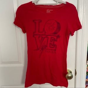 American Eagle Love New York City Graphic T Shirt